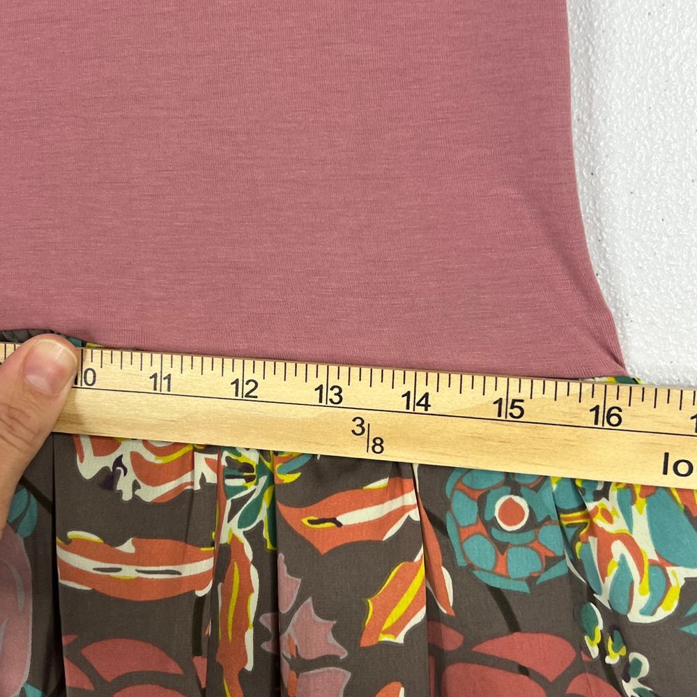 Matilda Jane Mauve Top with Teal & Brown Floral Midi Skirt - Picture 13 of 14
